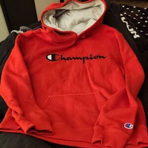 Champion Scarlet Hoodie with Logo